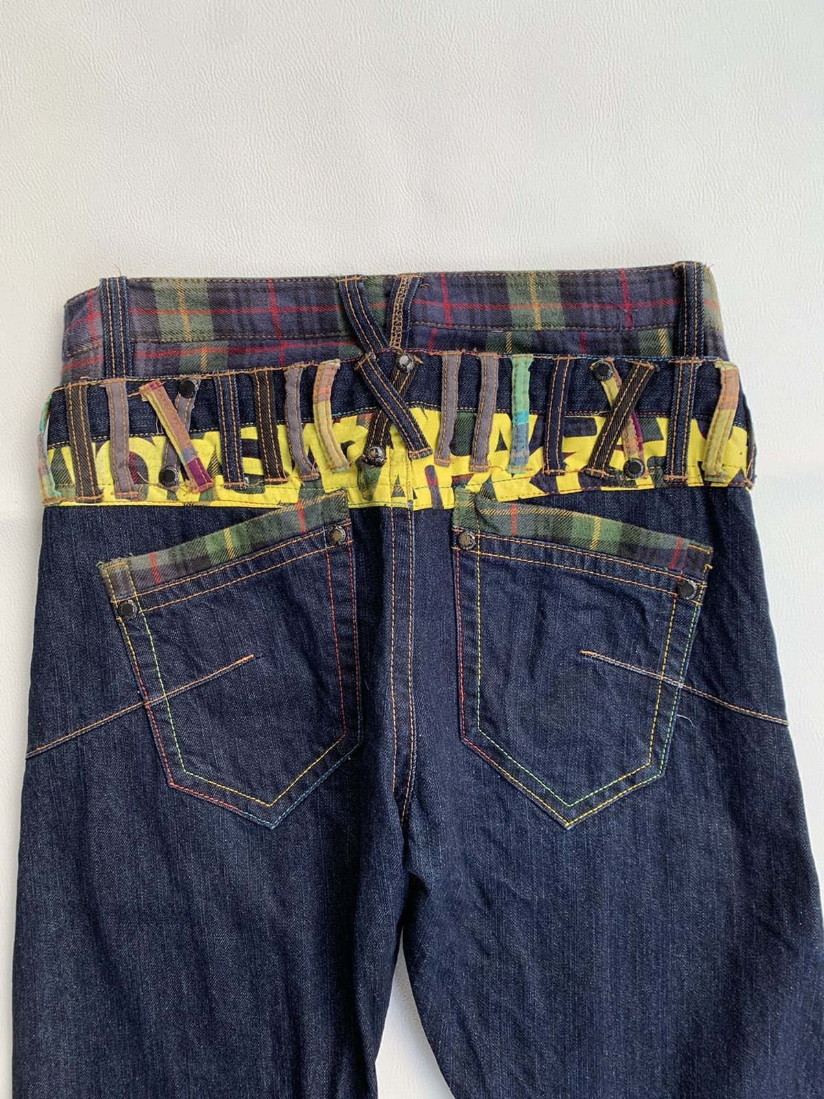 20471120 × PPFM × Vintage 2000s Sorridere Double Waist Jeans Pants Undefined Size US 30 / EU 46 - 4 Thumbnail