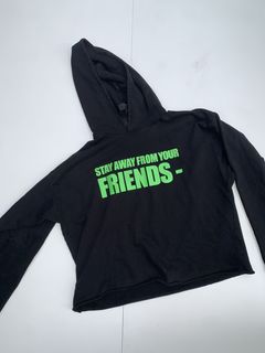 Vlone stay away discount from your friends hoodie