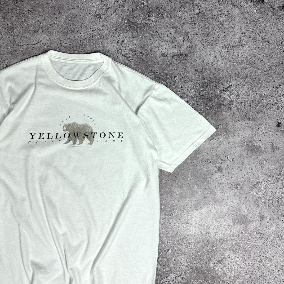 Vintage Vintage 90s Yellowstone National Park Bear Country tee y2k Size US L / EU 52-54 / 3 - 2 Thumbnail