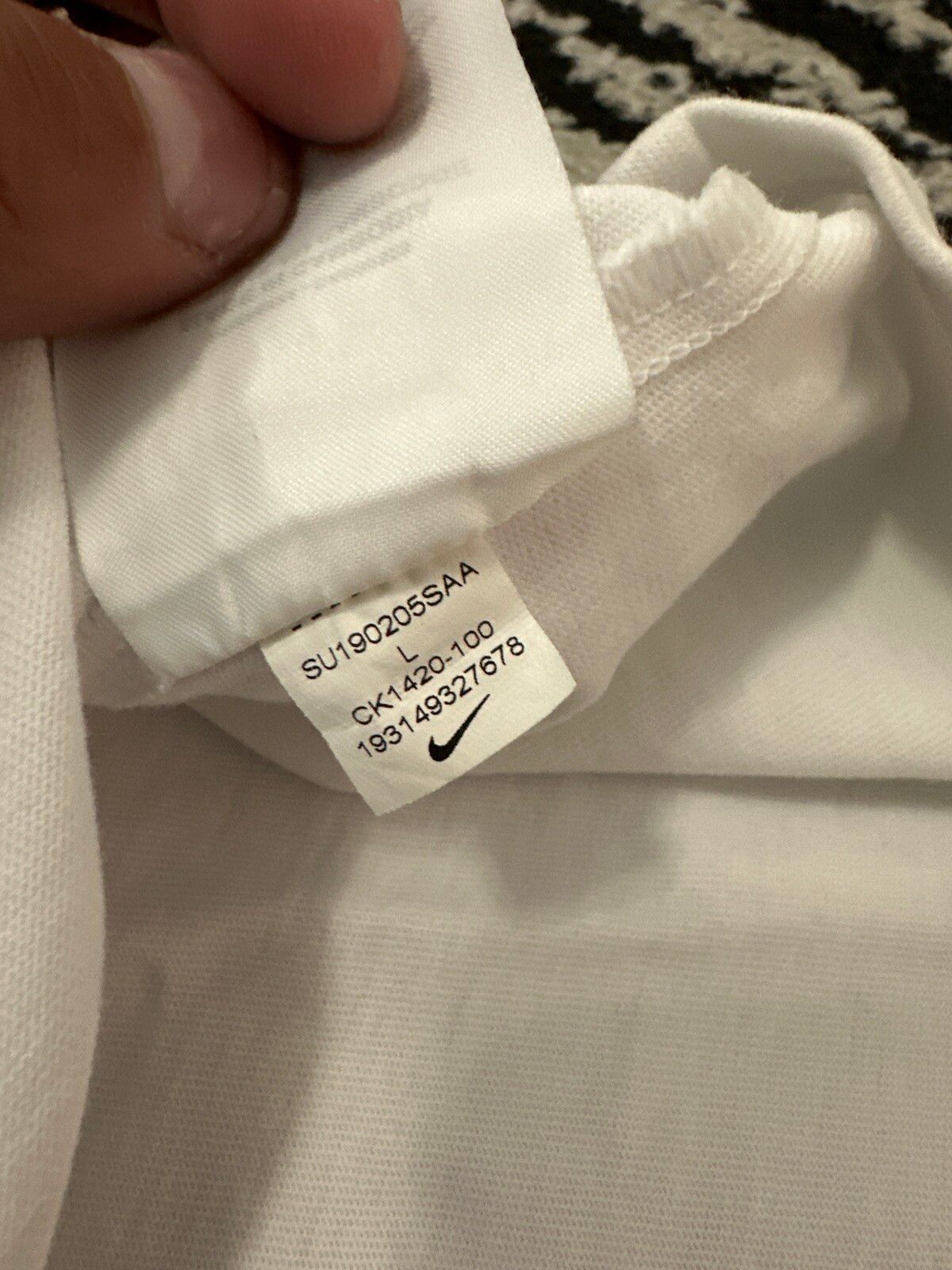 Nike Fear Of God x Nike Air Fear Of God Center Swoosh Tee White Size US L / EU 52-54 / 3 - 5 Preview