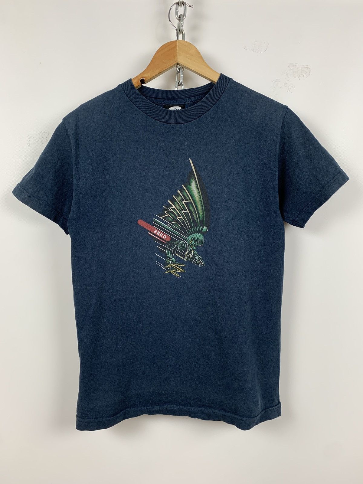 Vintage Zero Skateboards Faded Navy T-Shirt
