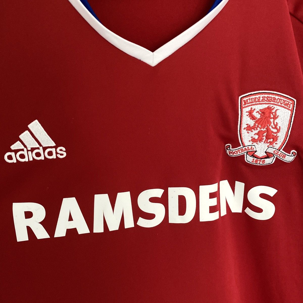 Adidas 2016 2017 FC Middlesbrough England Adidas Home Soccer Jersey Size US XXL / EU 58 / 5 - 4 Thumbnail