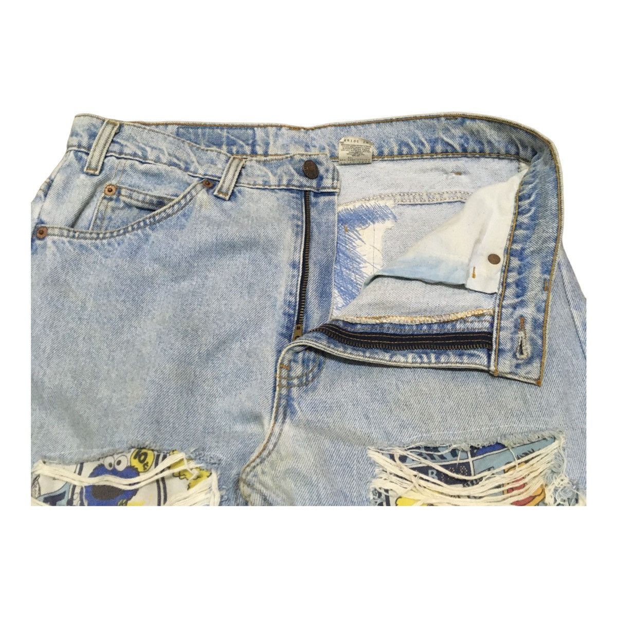 Levi's Rare Design Vintage Levis Lot 505 Distressed Jeans 1990s Size US 33 - 6 Thumbnail