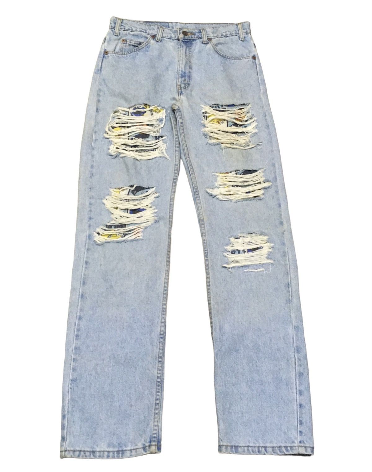 Levi's Rare Design Vintage Levis Lot 505 Distressed Jeans 1990s Size US 33 - 1 Thumbnail