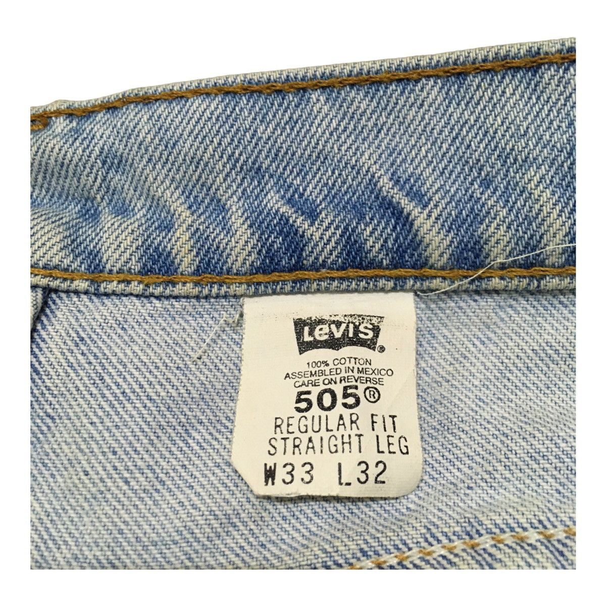 Levi's Rare Design Vintage Levis Lot 505 Distressed Jeans 1990s Size US 33 - 7 Thumbnail