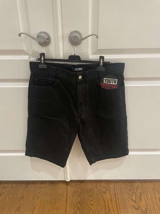 Raf Simons Raf Simons Denim Workwear Shorts with Picture Patch