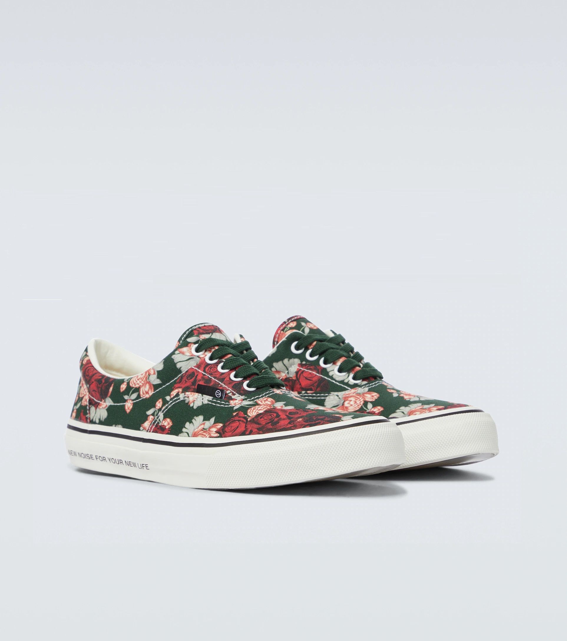 Undercover Floral Canvas Sneakers.