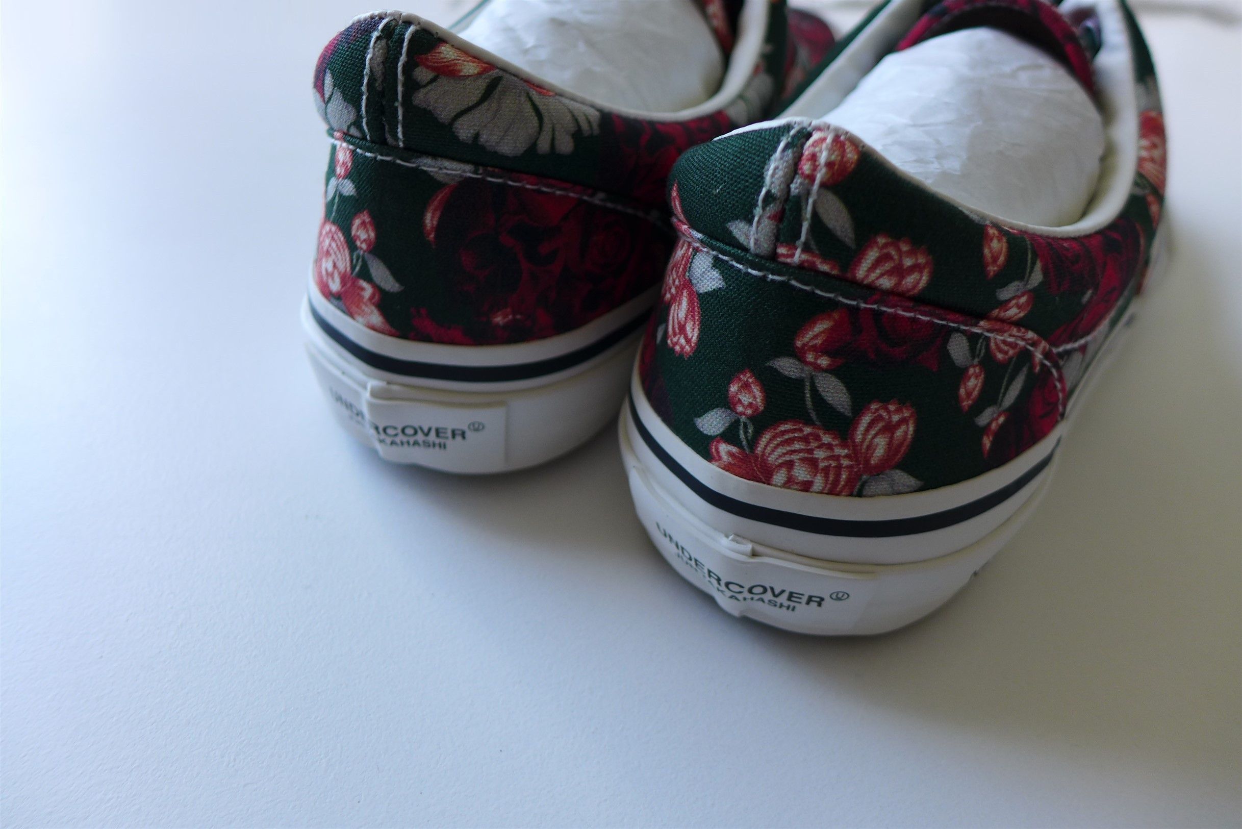 Undercover Floral Canvas Sneakers.