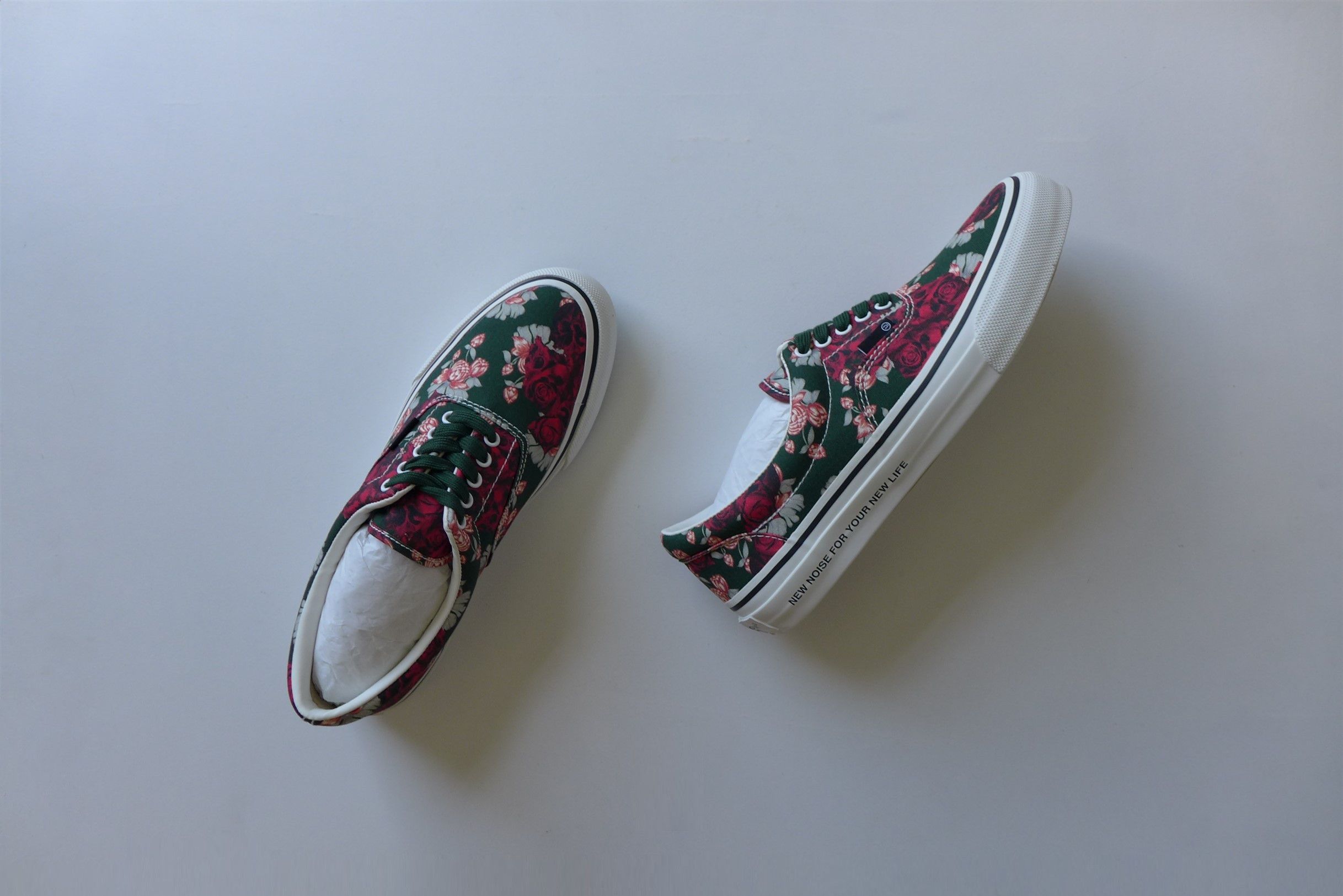 Undercover Floral Canvas Sneakers.
