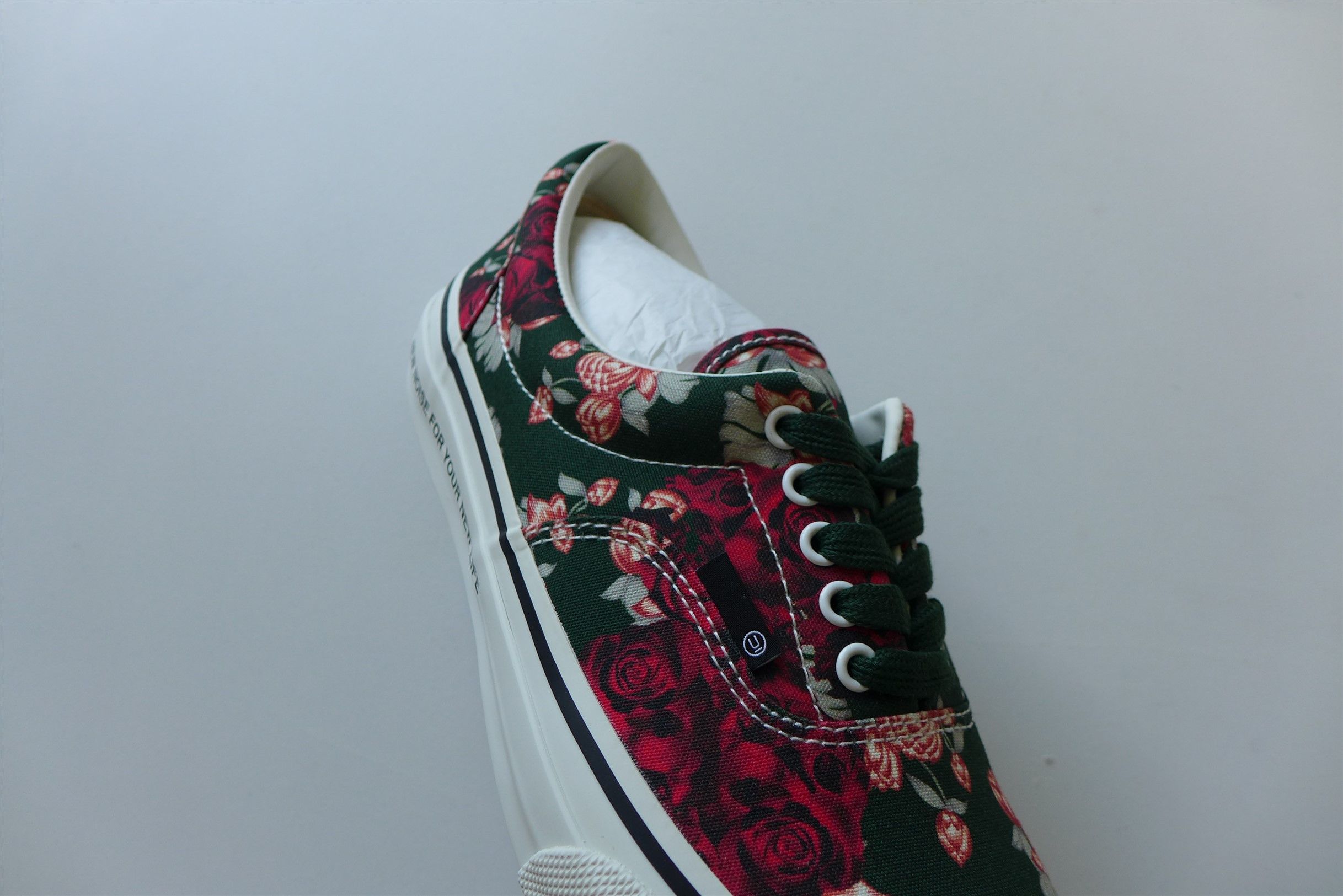 Undercover Floral Canvas Sneakers.