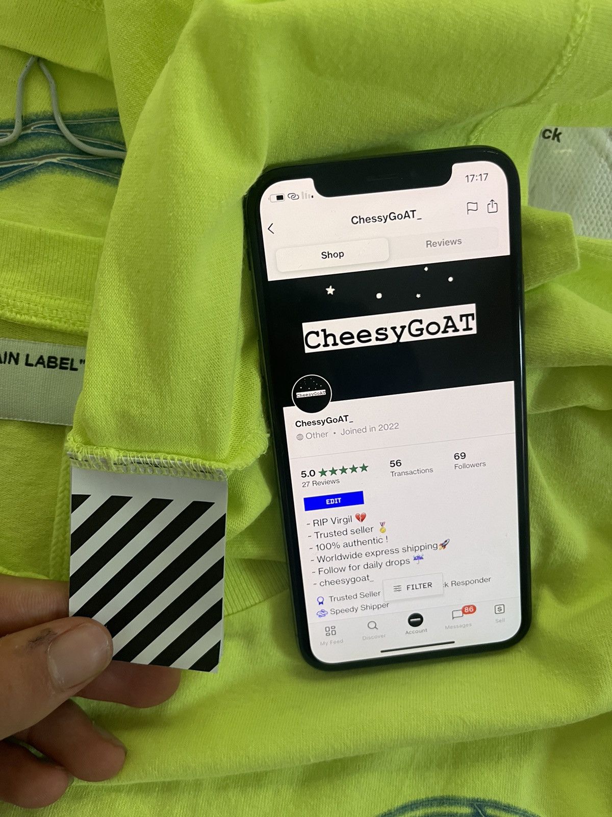 Off-White Off white rationalism yellow TEE Size US S / EU 44-46 / 1 - 10 Thumbnail