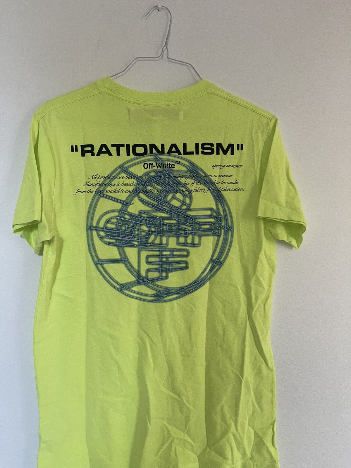 Off-White Off white rationalism yellow TEE Size US S / EU 44-46 / 1 - 3 Thumbnail