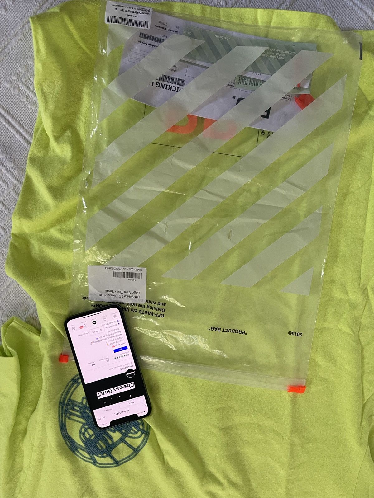 Off-White Off white rationalism yellow TEE Size US S / EU 44-46 / 1 - 13 Thumbnail