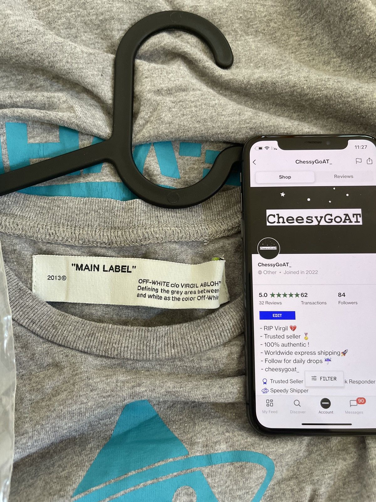 Off-White Off white triangle TEE Size US XS / EU 42 / 0 - 8 Thumbnail