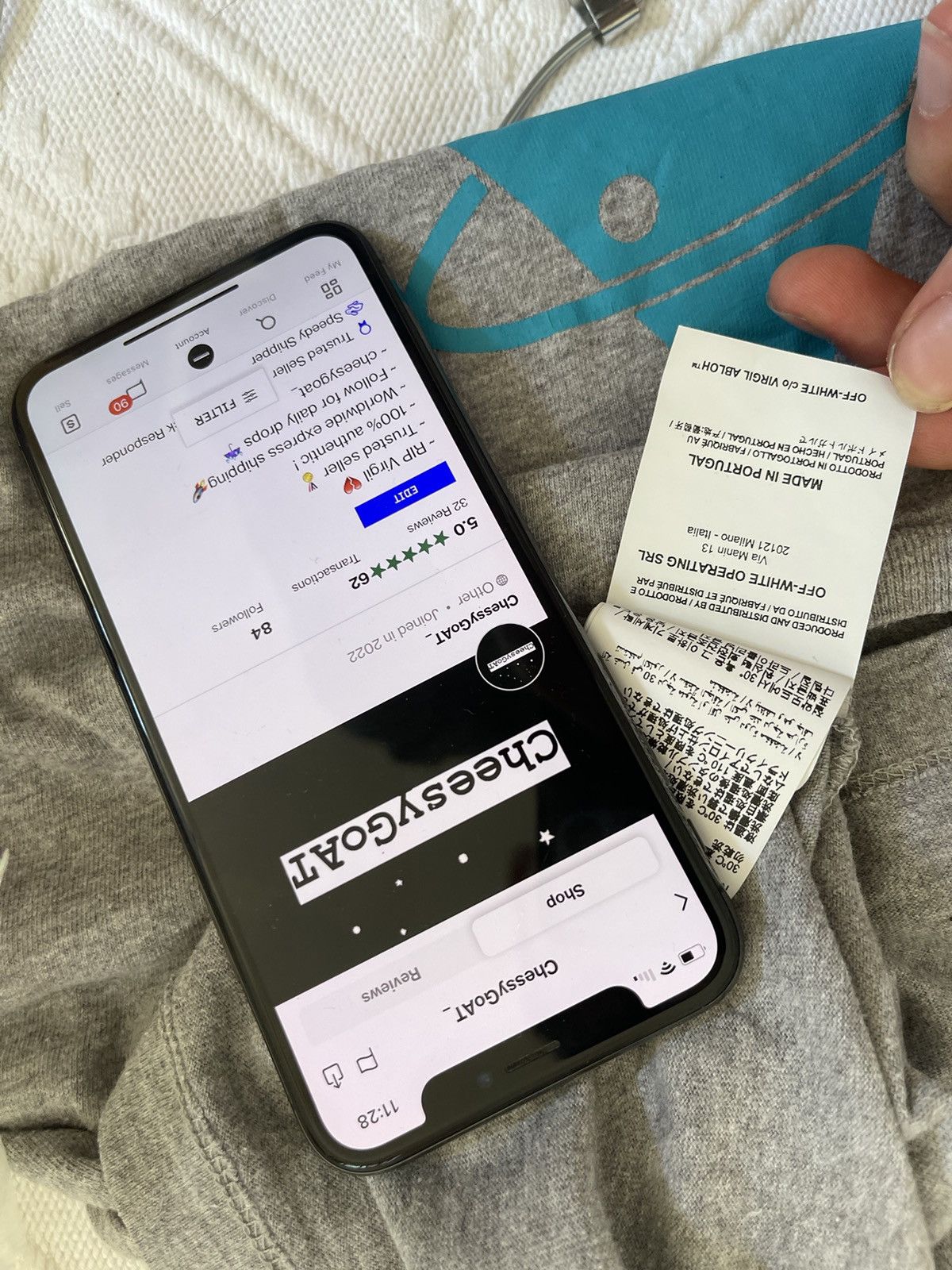 Off-White Off white triangle TEE Size US XS / EU 42 / 0 - 12 Thumbnail