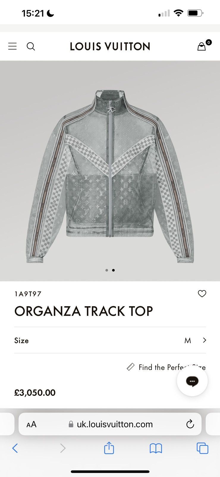 Louis Vuitton Technical Monogram Track Jacket