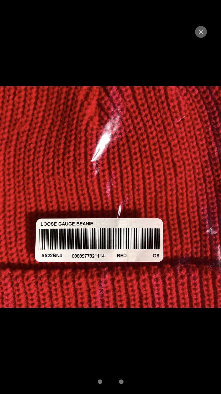 Supreme SS22 Loose Gauge Beanie RED Size ONE SIZE - 2 Thumbnail