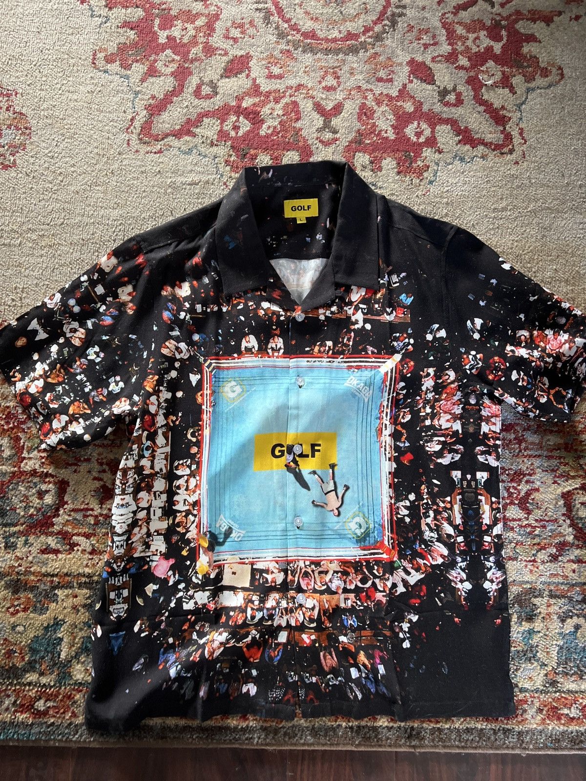 Golf Wang × Golf le Fleur × Tyler The Creator GOLF BUTTON UP BOXING TEE ...