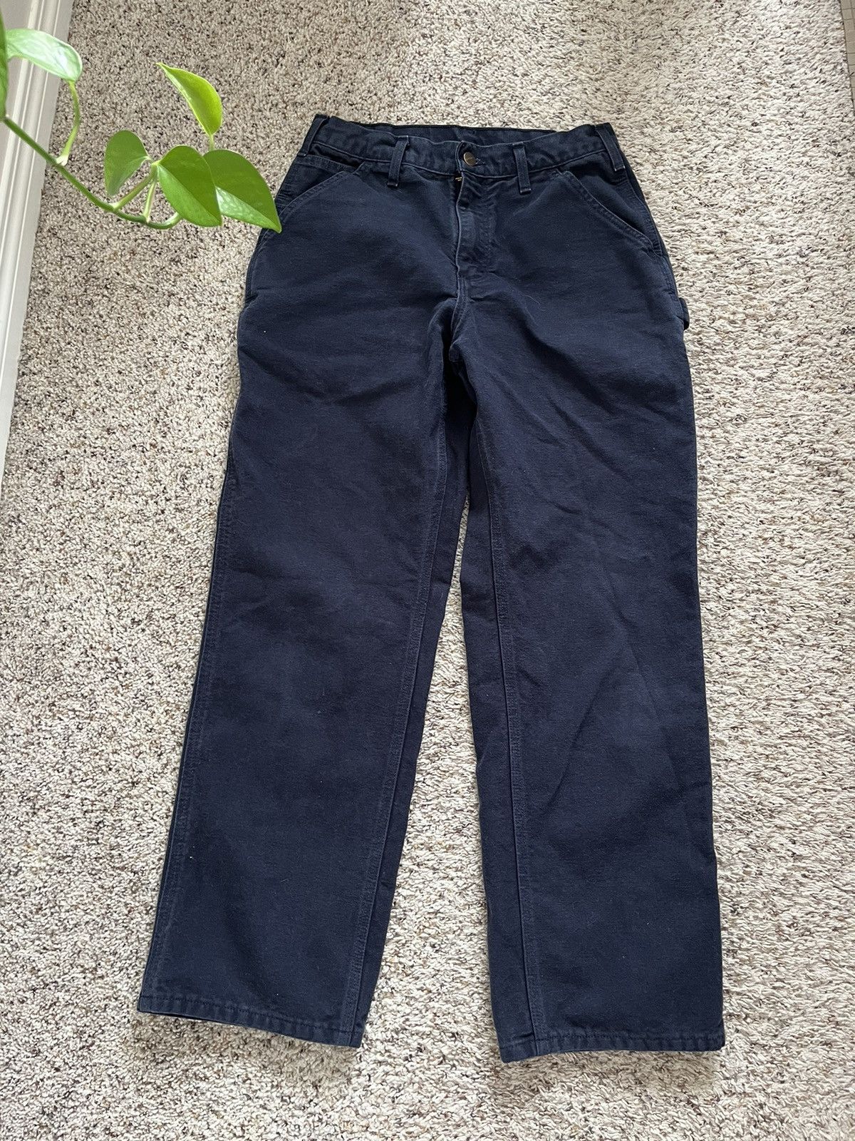 Carhartt × Vintage Navy Carhartt Carpenter Pants Size US 30 / EU 46 - 3 Thumbnail