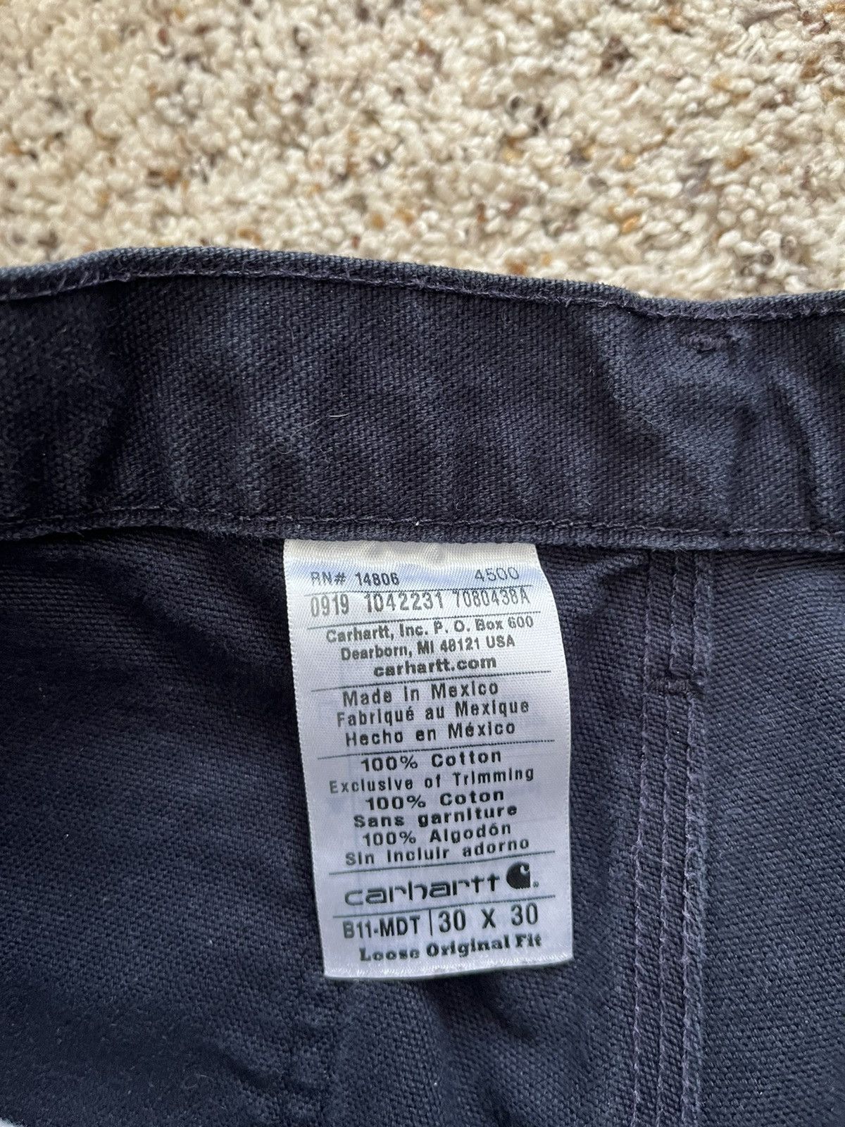 Carhartt × Vintage Navy Carhartt Carpenter Pants Size US 30 / EU 46 - 5 Thumbnail