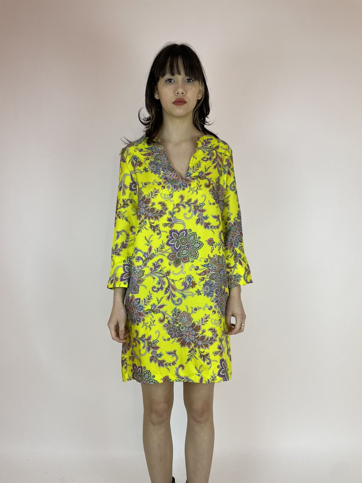 Zara ZARA HOME SILK Floral dress relaxed tunic Womens size M Size M / US 6-8 / IT 42-44 - 2 Thumbnail