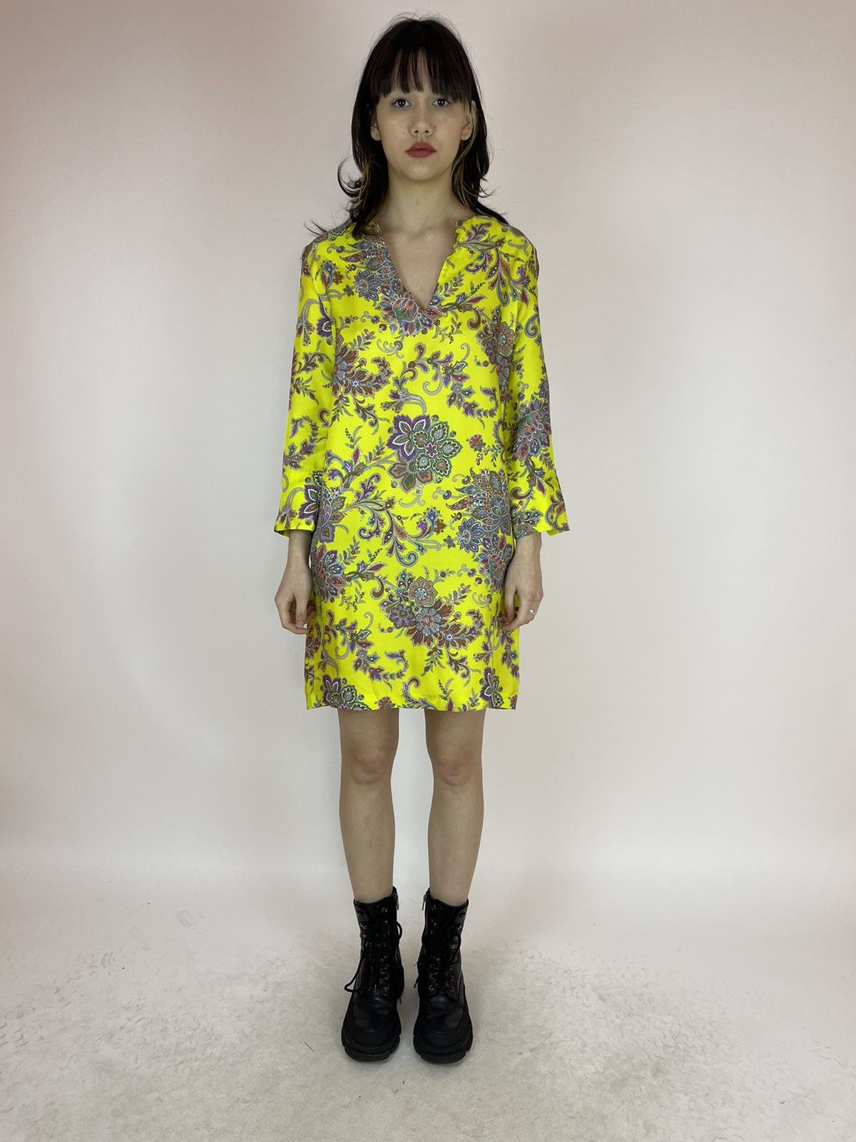 Zara ZARA HOME SILK Floral dress relaxed tunic Womens size M Size M / US 6-8 / IT 42-44 - 1 Thumbnail