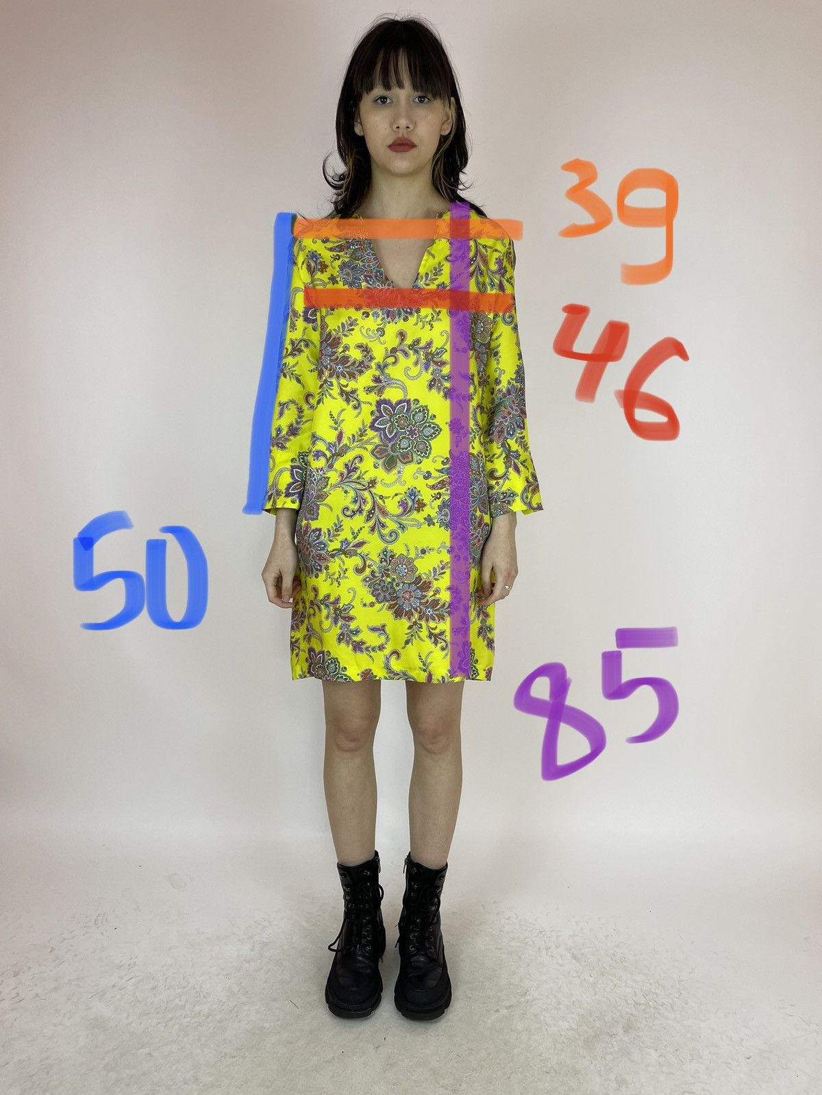 Zara ZARA HOME SILK Floral dress relaxed tunic Womens size M Size M / US 6-8 / IT 42-44 - 13 Thumbnail
