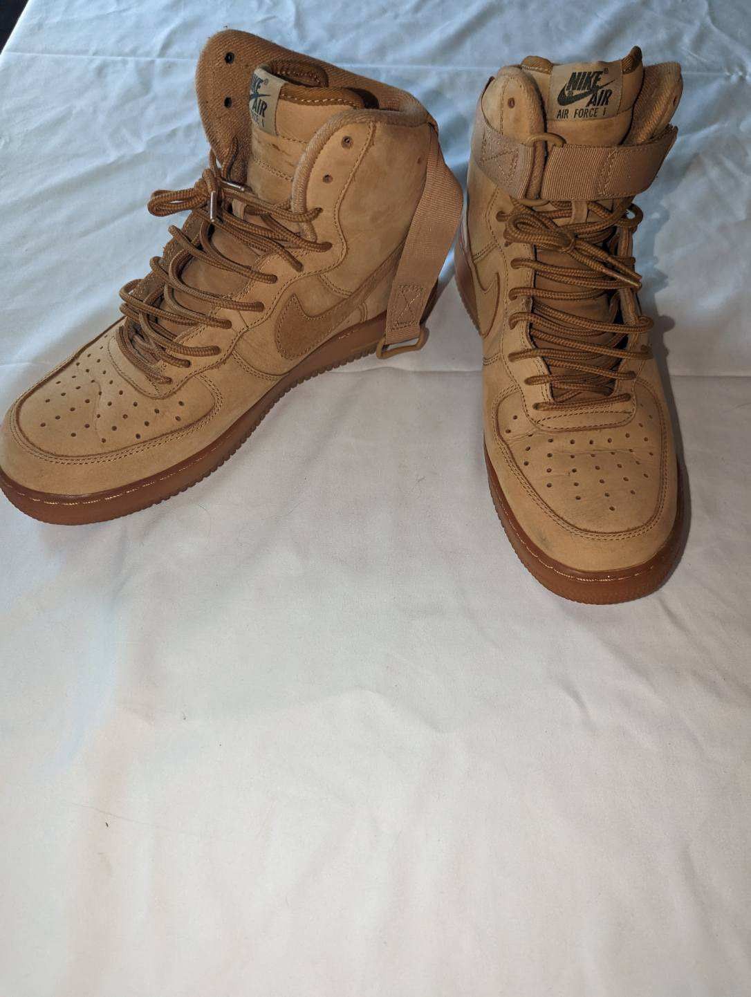 Nike Nike Air Force 1 High '07 Wheat Flax Size US 10.5 / EU 43-44 - 3 Thumbnail