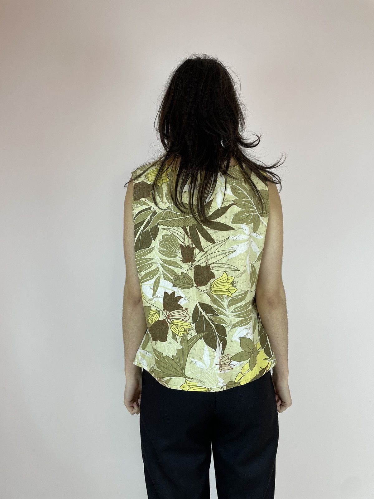 Other La Strada Womens Linen floral pattern sleeve less size 40 Size S / US 4 / IT 40 - 4 Thumbnail