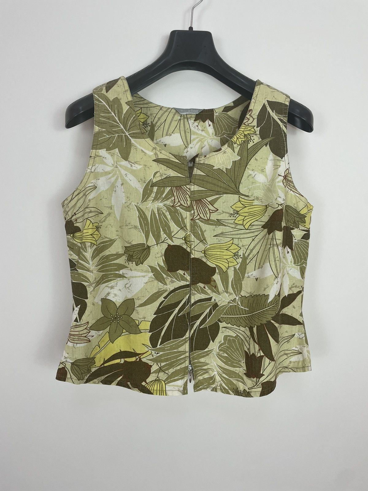 Other La Strada Womens Linen floral pattern sleeve less size 40 Size S / US 4 / IT 40 - 6 Thumbnail
