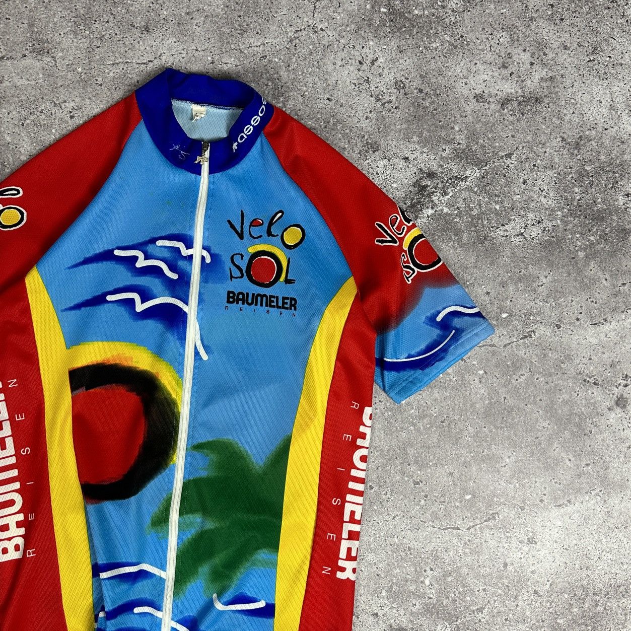Vintage Vintage 90s Assos Velo Sol Baumeler Reisen Cycling jersey L Size US L / EU 52-54 / 3 - 3 Thumbnail