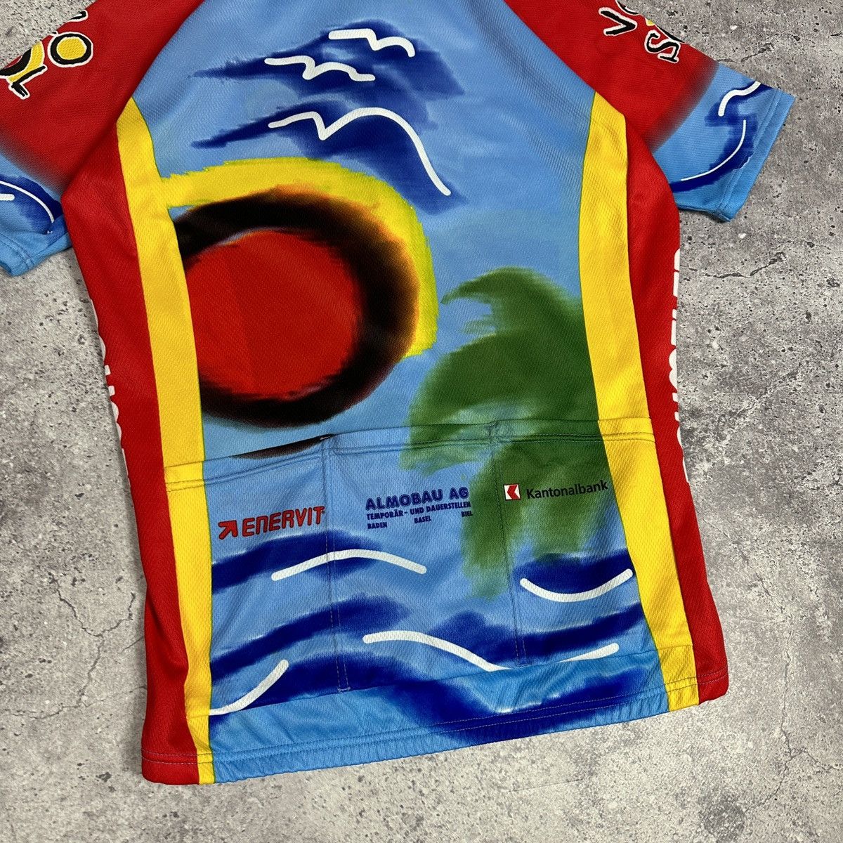 Vintage Vintage 90s Assos Velo Sol Baumeler Reisen Cycling jersey L Size US L / EU 52-54 / 3 - 7 Thumbnail