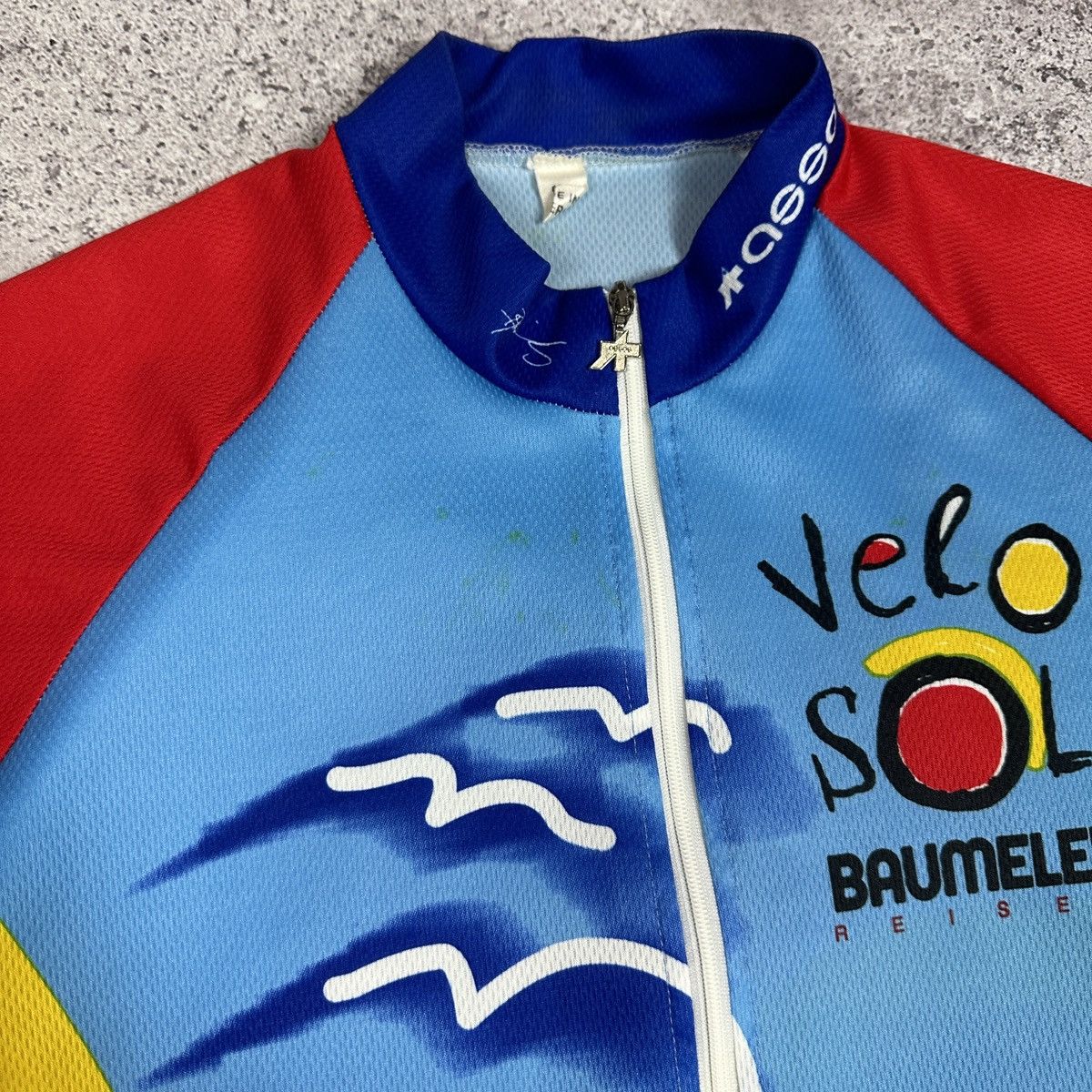 Vintage Vintage 90s Assos Velo Sol Baumeler Reisen Cycling jersey L Size US L / EU 52-54 / 3 - 8 Thumbnail