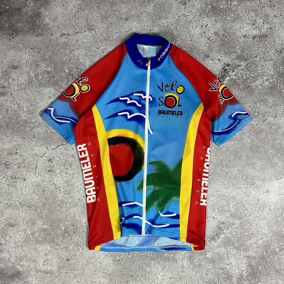 Vintage Vintage 90s Assos Velo Sol Baumeler Reisen Cycling jersey L Size US L / EU 52-54 / 3 - 2 Thumbnail