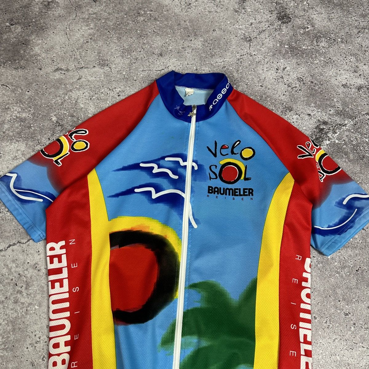 Vintage Vintage 90s Assos Velo Sol Baumeler Reisen Cycling jersey L Size US L / EU 52-54 / 3 - 6 Thumbnail