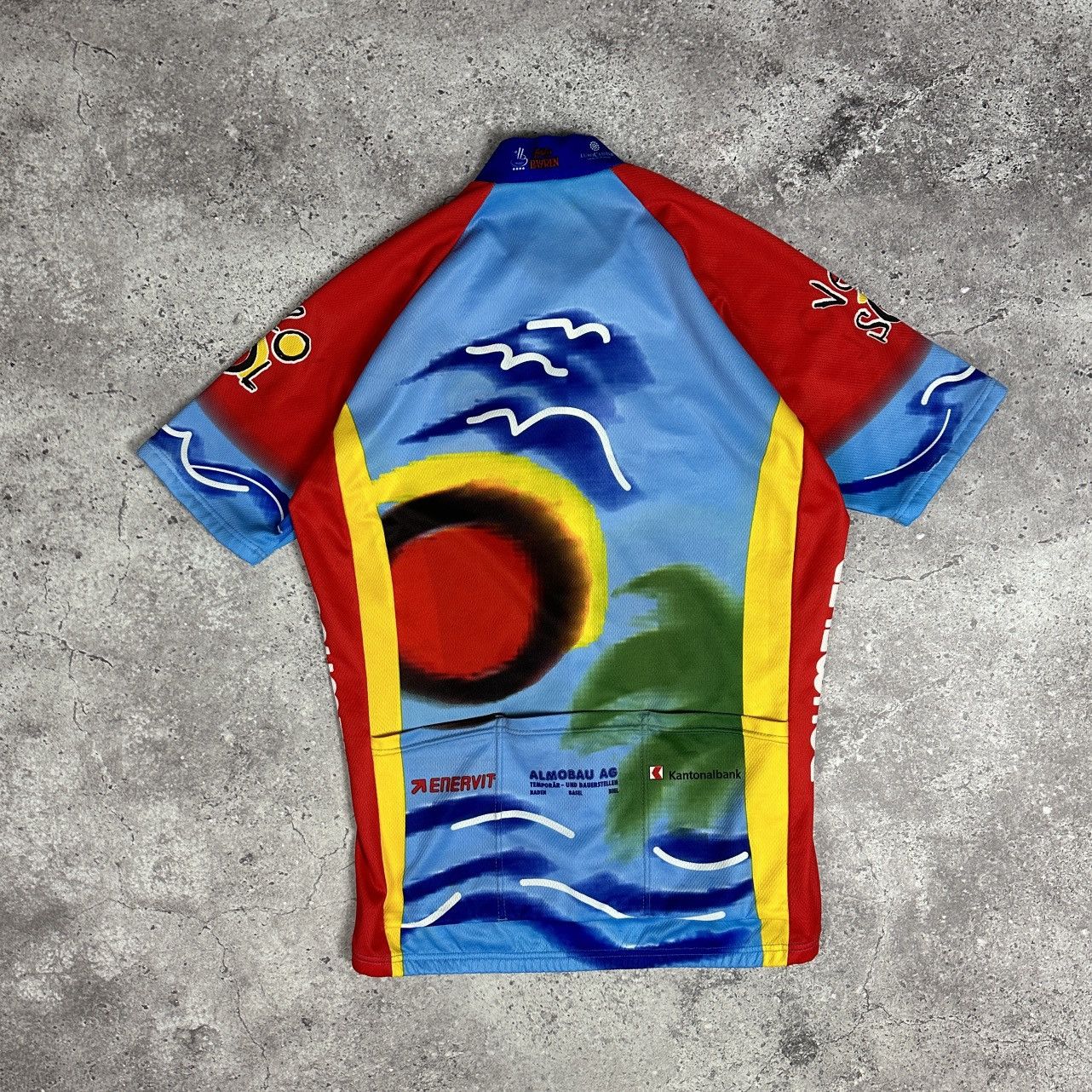 Vintage Vintage 90s Assos Velo Sol Baumeler Reisen Cycling jersey L Size US L / EU 52-54 / 3 - 1 Thumbnail