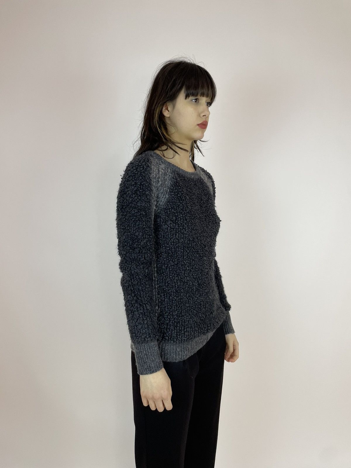 Diesel DIESEL Wool sweater washed grey cozy jumper Womens size M Size M / US 6-8 / IT 42-44 - 2 Thumbnail