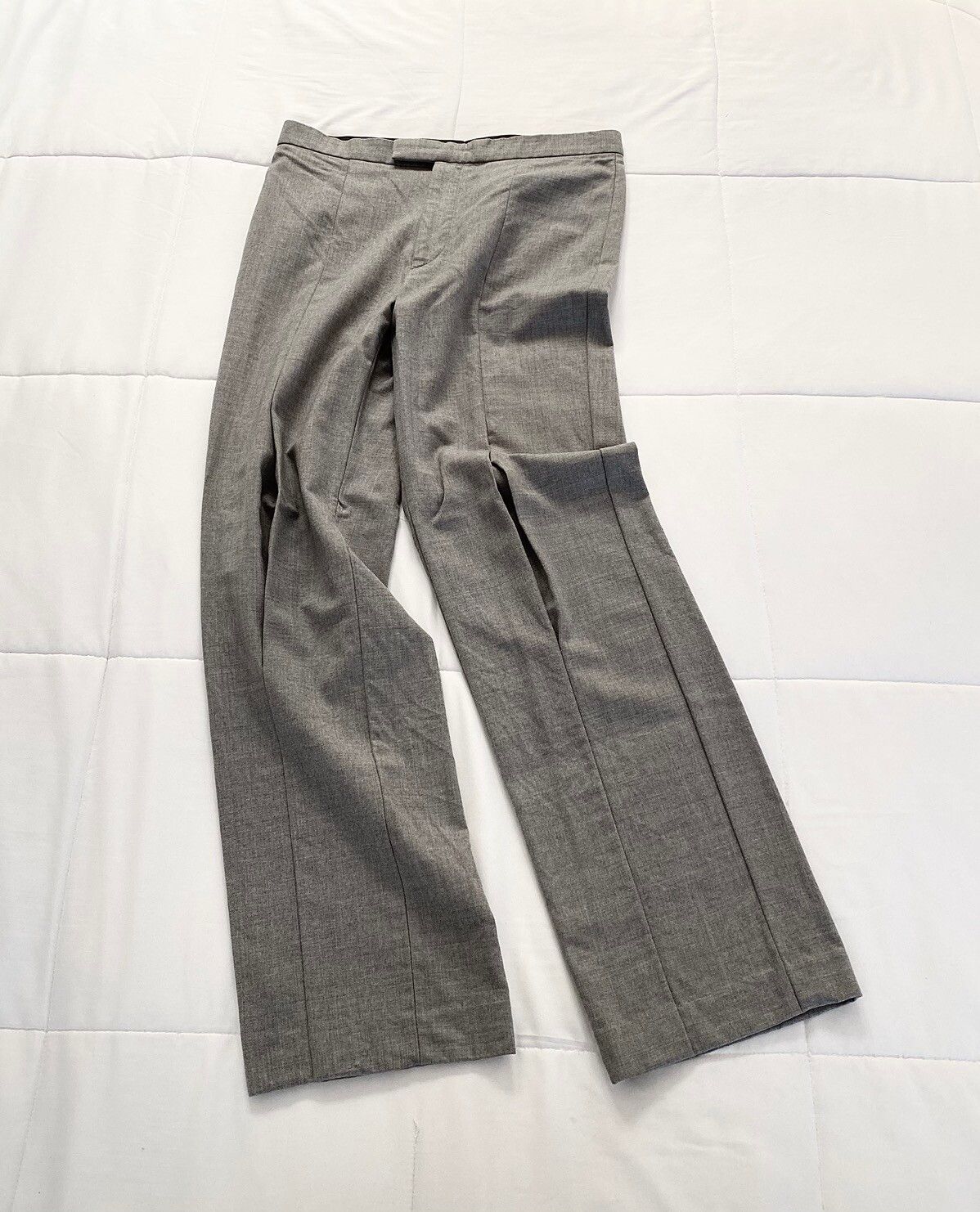 Pre-owned Raf Simons Archive Aw99 "disorder Isolation..." Wide Pants In Grey