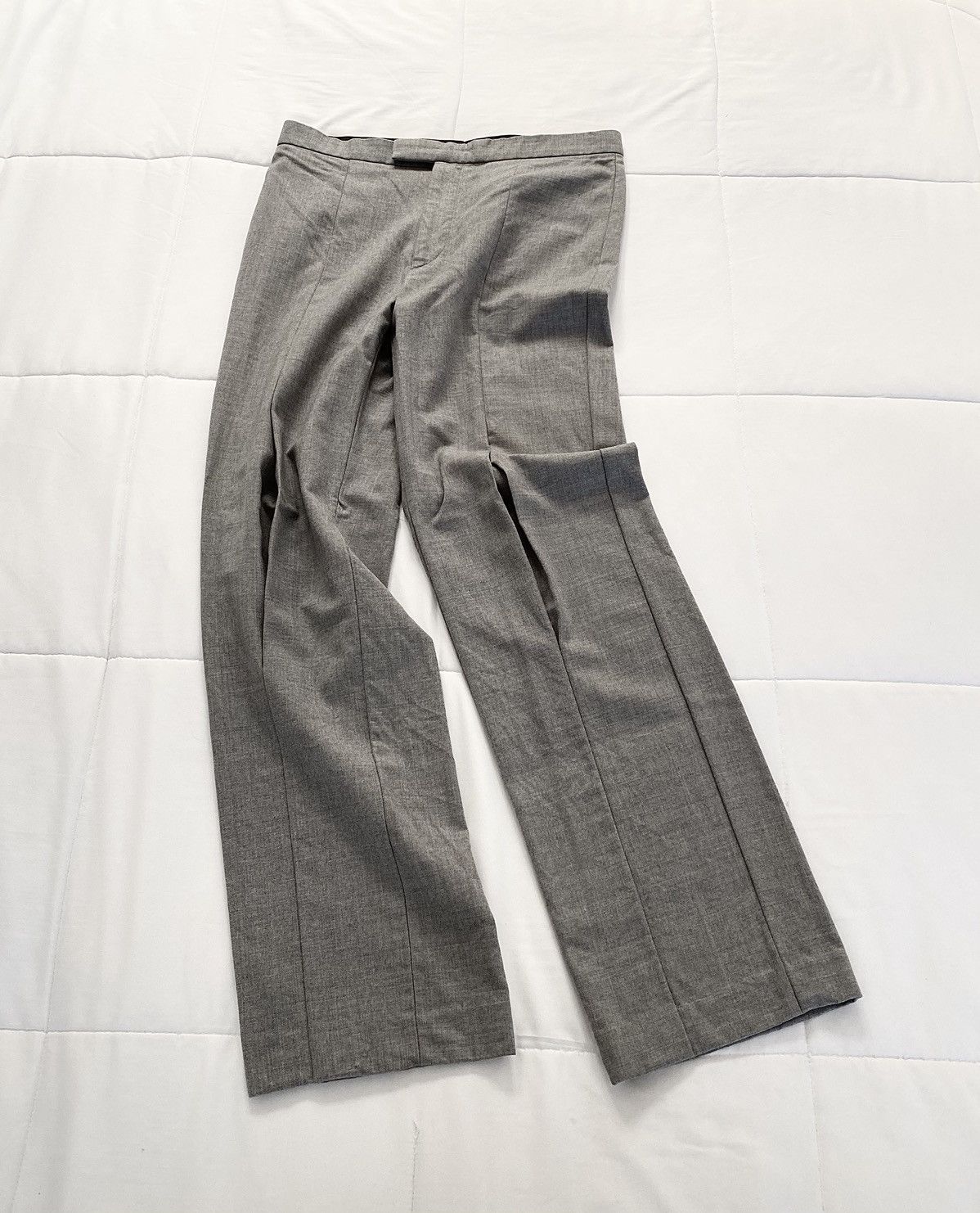 image of Raf Simons Archive Aw99 "disorder Isolation..." Wide Pants in Grey, Men's (Size 32)
