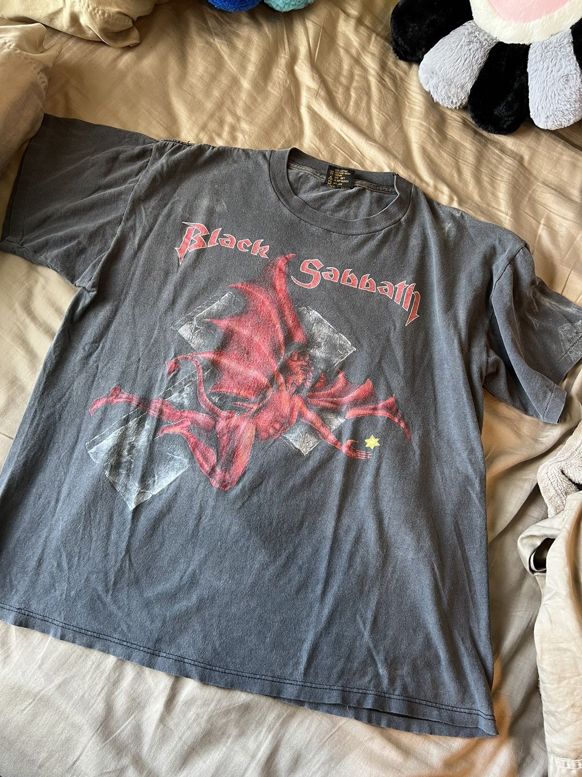 Black Sabbath × Brockum × Vintage Crazy Vintage Black Sabbath Tee Size US XL / EU 56 / 4 - 1 Thumbnail