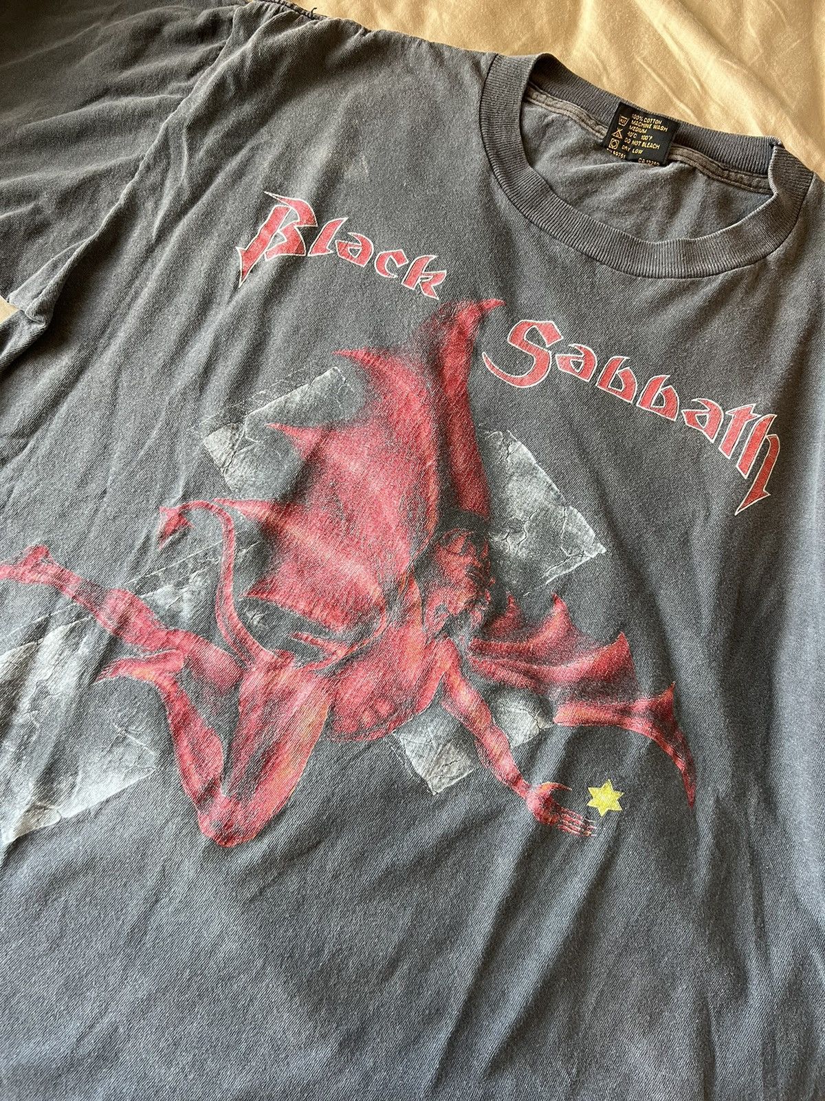 Black Sabbath × Brockum × Vintage Crazy Vintage Black Sabbath Tee Size US XL / EU 56 / 4 - 2 Thumbnail