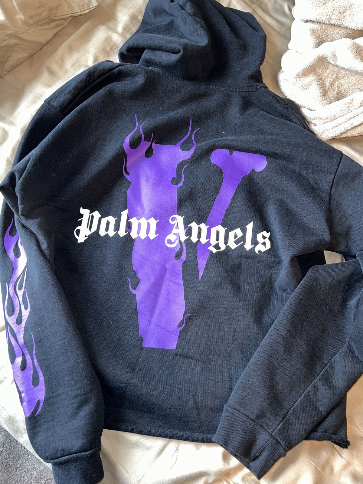 Felpa vlone x palm angels on sale