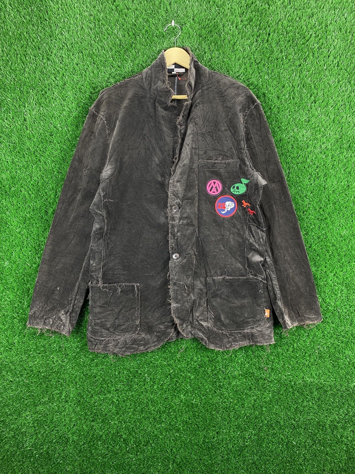 Vintage Japan Modern Amusement Distress Cut Cordoruy Jacket