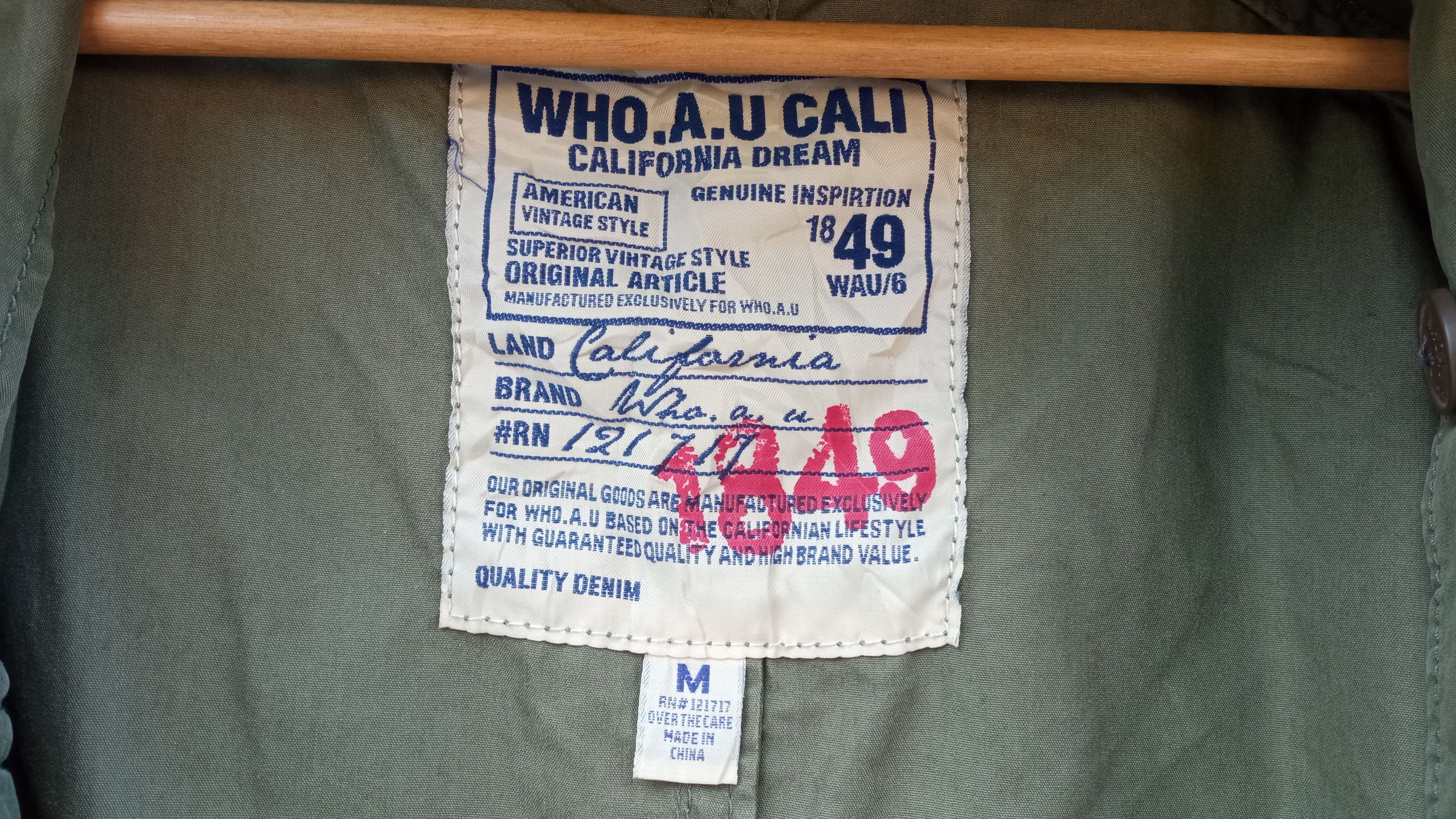 Japanese Brand 🔥🔥Whoau California Vintage Style Military Hoodie Jacket Size US M / EU 48-50 / 2 - 24 Thumbnail