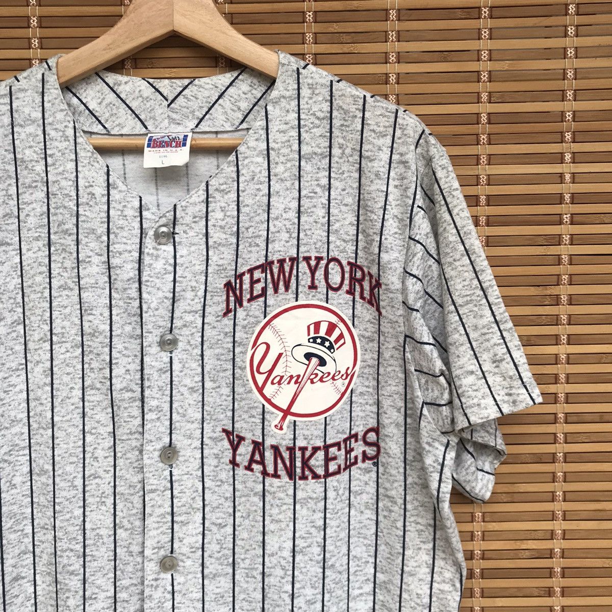 New York Yankees × Vintage RARE 80S Vintage NY Yankees baseball shirt Size US L / EU 52-54 / 3 - 3 Thumbnail