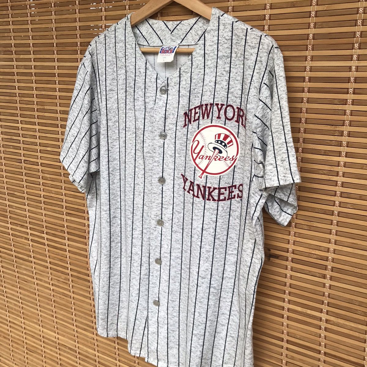 New York Yankees × Vintage RARE 80S Vintage NY Yankees baseball shirt Size US L / EU 52-54 / 3 - 4 Thumbnail