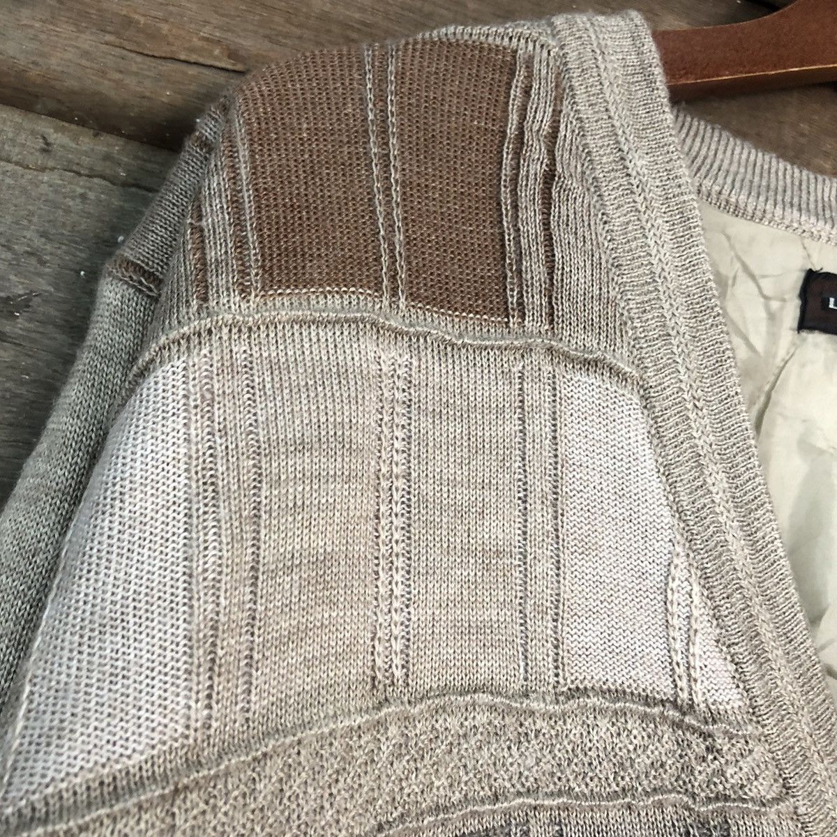 Lindbergh DL Lindbergh Brown checkered vintage knitwear Cardigan #H028 Size US M / EU 48-50 / 2 - 7 Thumbnail