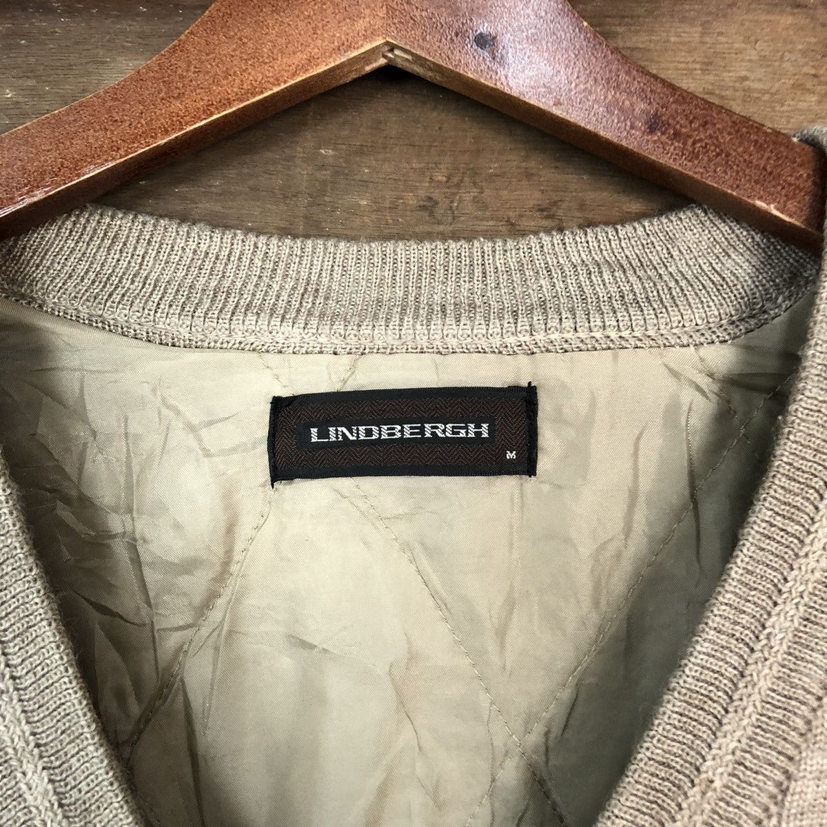 Lindbergh DL Lindbergh Brown checkered vintage knitwear Cardigan #H028 Size US M / EU 48-50 / 2 - 6 Thumbnail