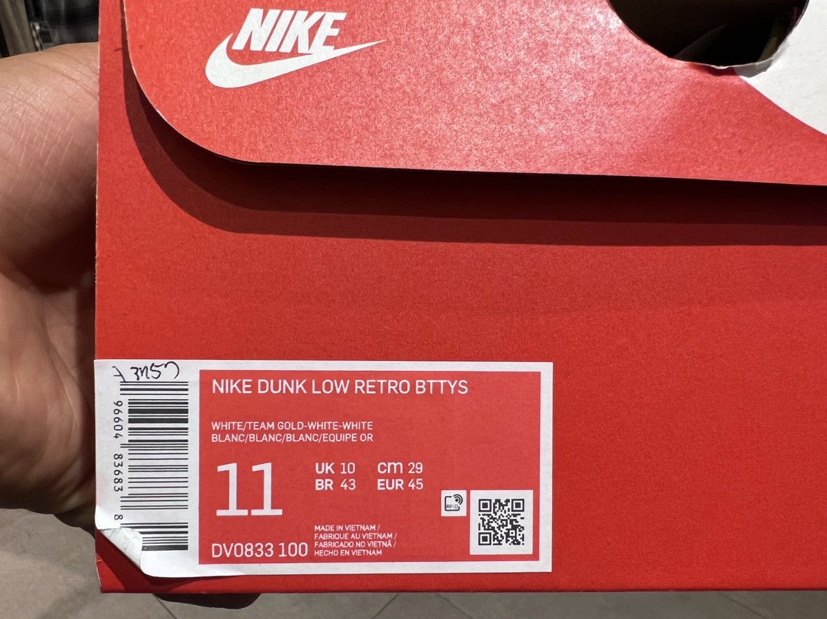 Nike Nike Dunk Low retro BTTYS TEAM GOLD Size US 11 / EU 44 - 6 Thumbnail