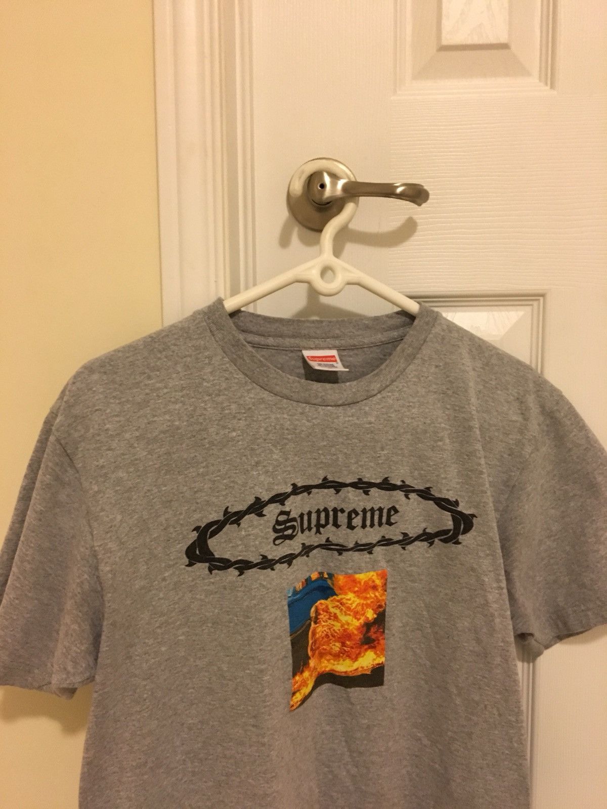 Supreme Burning Monk Tee Grailed